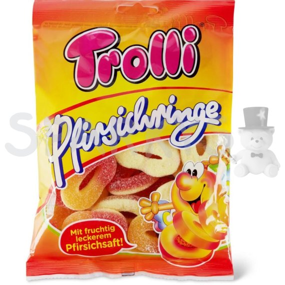 Želé TROLLI 200g sáček BROSKVOVÁ KOLEČKA s vitamíny                    