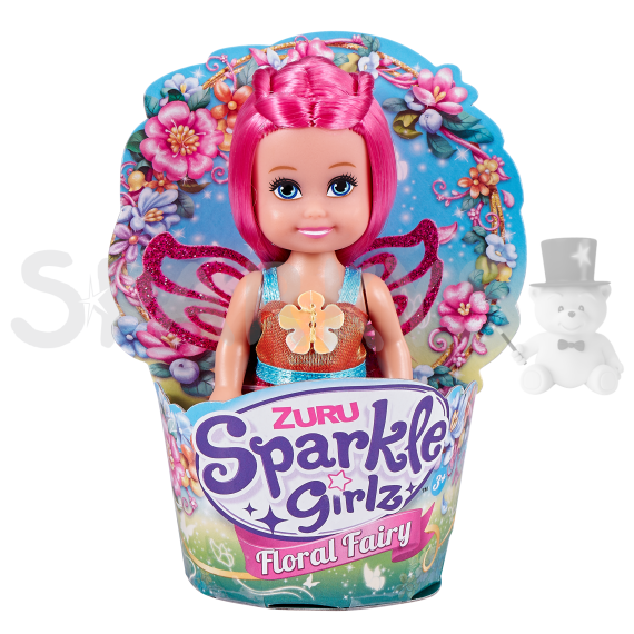 Sparkle Girlz - Víla květinová s křídly malá v kornoutku                    