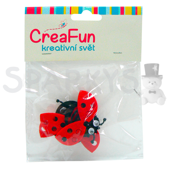 Berušky, 4ks 5,8x4 cm                    