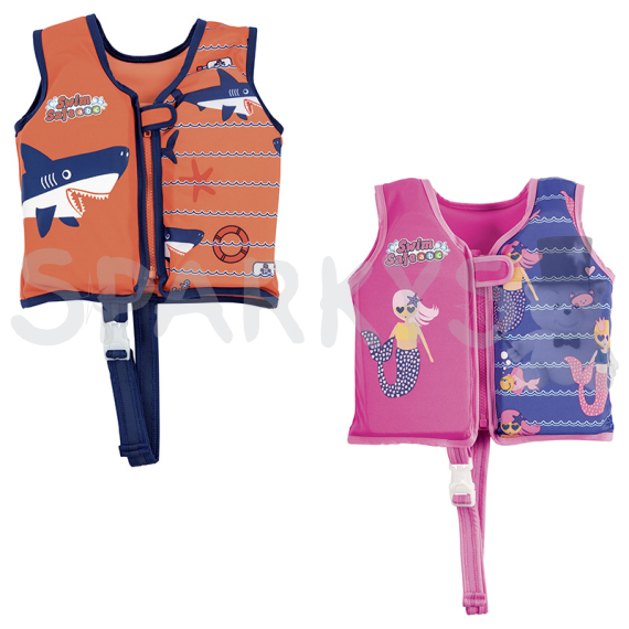 BESTWAY 32176 - Plavací vesta s textilním potahem Level B AquaStar™ 1-3 roky do 11kg - 2 druhy                    