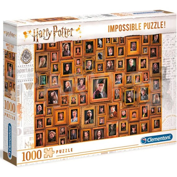 Clementoni - Puzzle 1000 Impossible Harry Potter                    