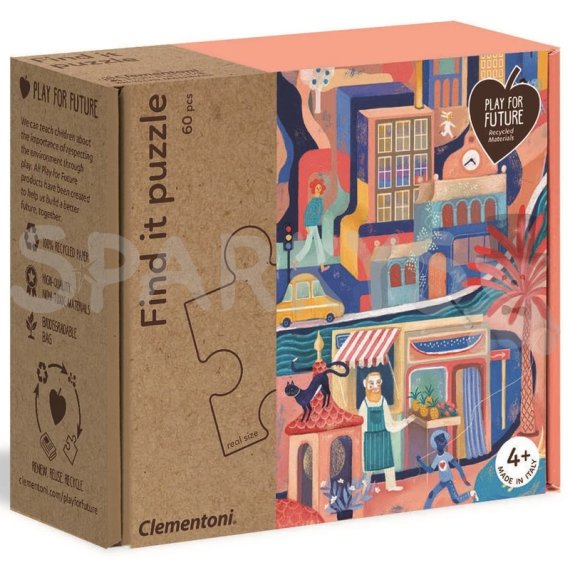 Clementoni - Puzzle 60 Město                    