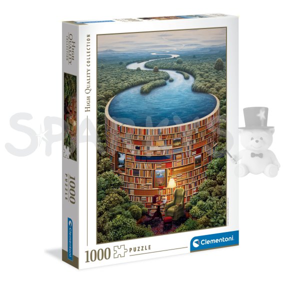 Clementoni - Puzzle 1000 Knihovna                    