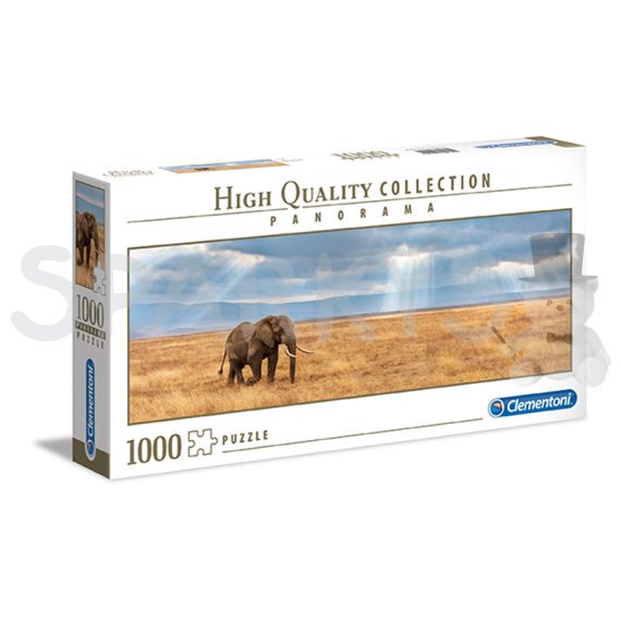 Clementoni - Puzzle Panorama 1000 Slon                    