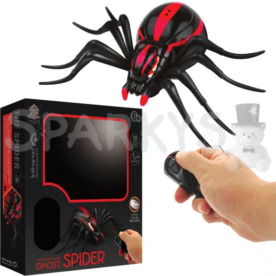 R/C Pavouk s biomimikry a svítícíma očima - červený                    