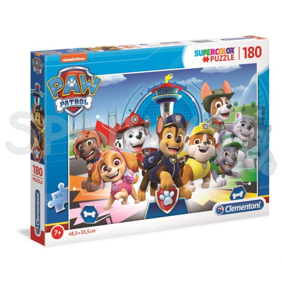 Clementoni - Puzzle Supercolor Paw Patrol Tlapková patrola 180 dílků                    