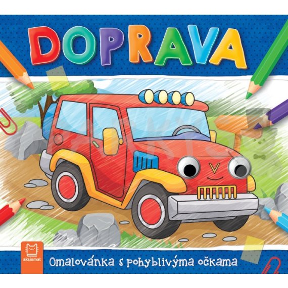Omalovánky s pohyblivýma očkama Doprava                    