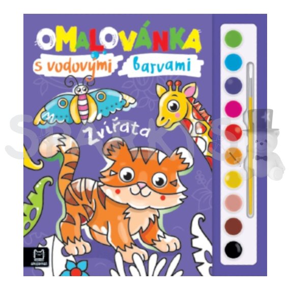 Omalovánky s vodovými barvami. Zvířata                    