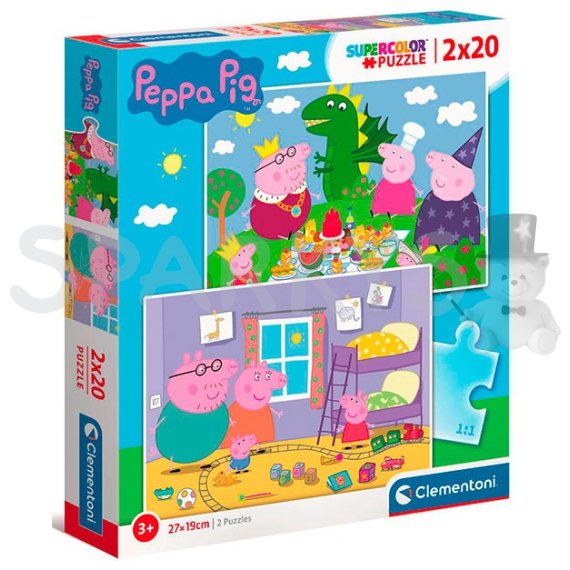 Clementoni - Puzzle 2X20 Prasátko Peppa                    