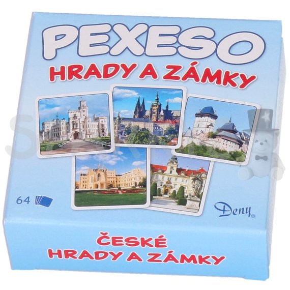 Pexeso Hrady a zámky ČR v krabičce                    