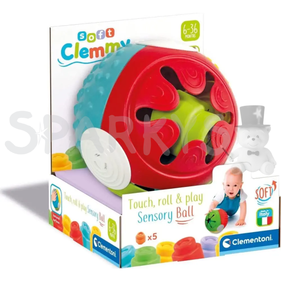 Clemmy - Vkládací senzorický míček s kostkami                    