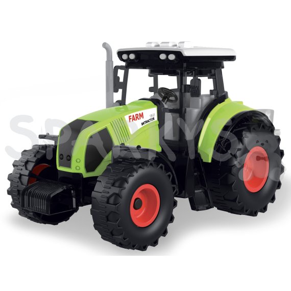 FARM SERVICE - Traktor se světly a zvuky - zelený                    
