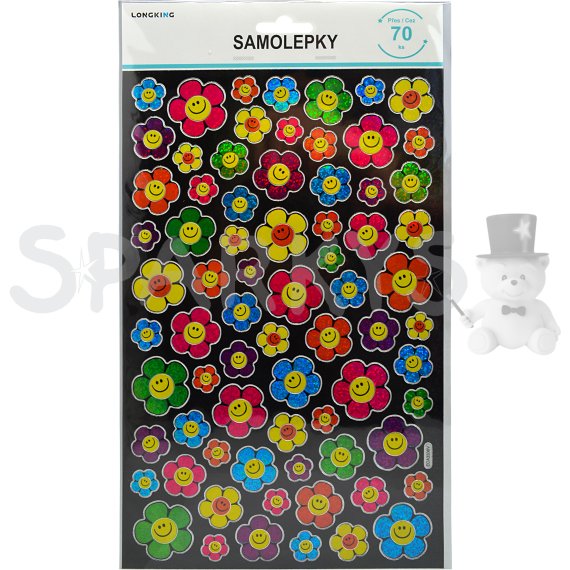 Samolepky - Kytky 100 ks                    
