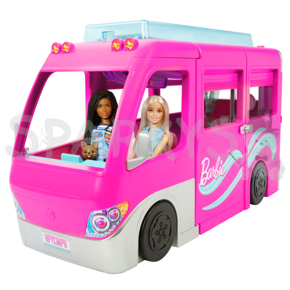 Barbie karavan snů s obří skluzavkou                    