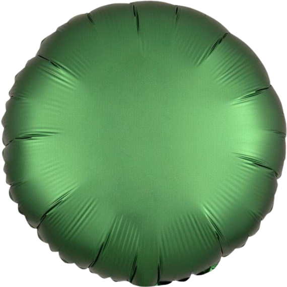 Balónek foliový - Saténově zelený 43 cm                    