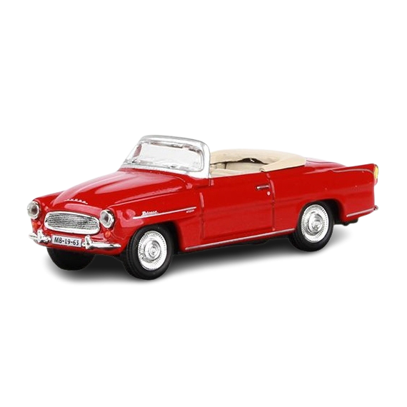 ABREX - Škoda Felicia Roadster (1963) 1:72 - Červená Tmavá                    