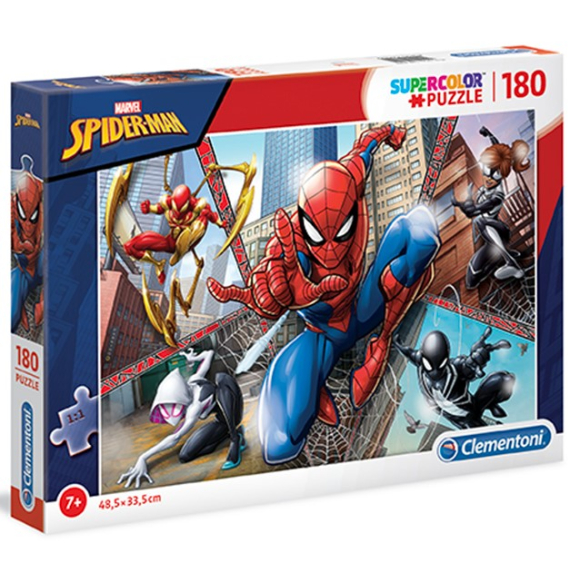 Clementoni - Puzzle Supercolor 180 Spiderman                    