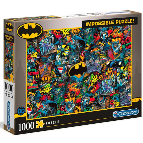 Clementoni - Puzzle 1000 Impossible, Batman                    