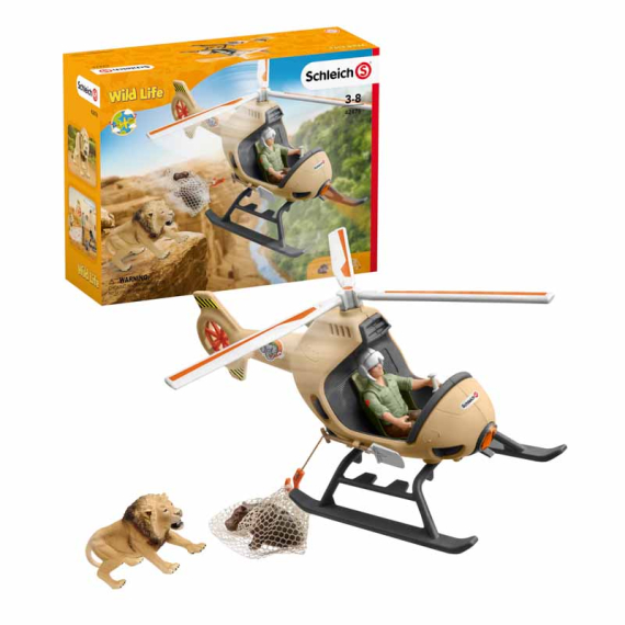 Schleich - Záchranný vrtulník pro zvířata                    