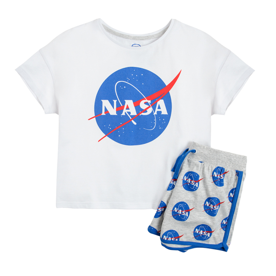 COOL CLUB Dívčí pyžamo kr. rukáv 134 NASA                    