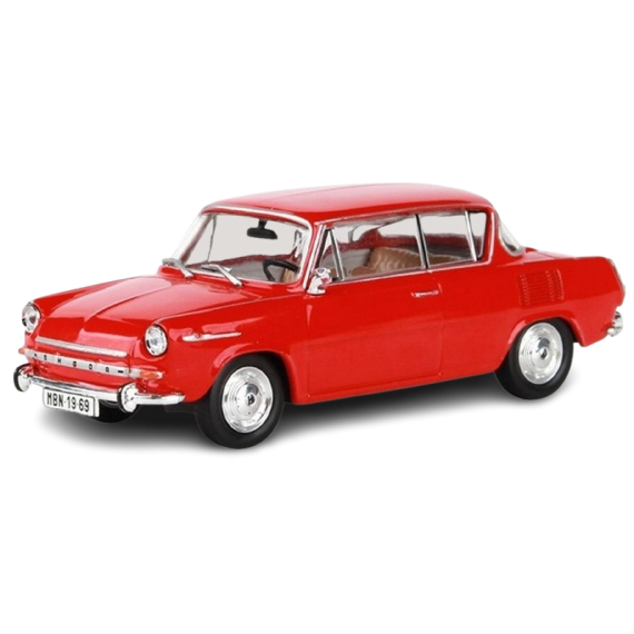 ABREX - Škoda 1100MBX (1969) 1:43 - Červená Oranžová                    