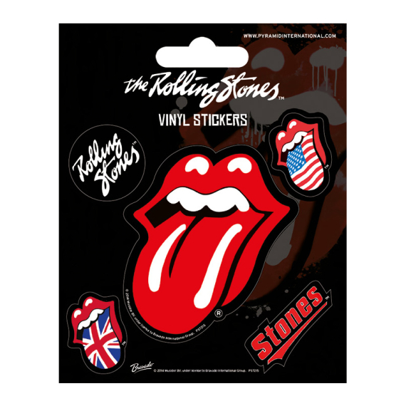 EPEE merch - The Rolling Stones Vinylové samolepky 5 kusů                    