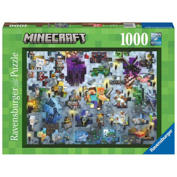 Ravensburger Challenge Puzzle Minecraft 1000 dílků                    