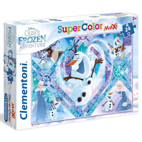 Clementoni - Puzzle Maxi 24 Frozen Olaf                    