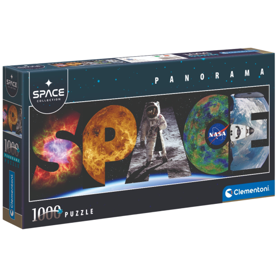 Clementoni - Puzzle Panorama 1000 Space: NASA                    
