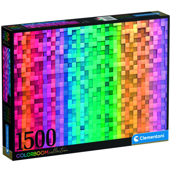 Clementoni - Puzzle 1500 ColorBoom: Pixel                    