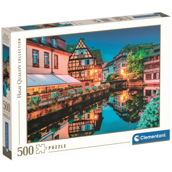 Clementoni - Puzzle 500 Štrasburk - Staré město                    