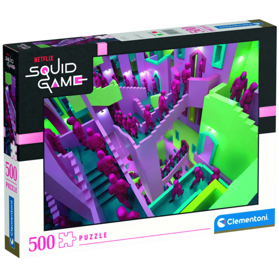 Clementoni - Puzzle 500 Netflix: Squid game (Hra na oliheň)                    