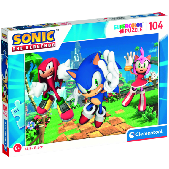 Clementoni - Puzzle 104 Sonic                    