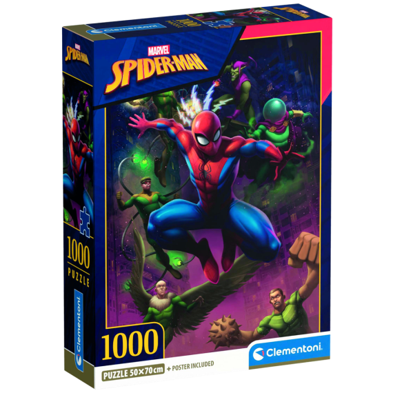 Clementoni - Puzzle 1000 Spiderman                    