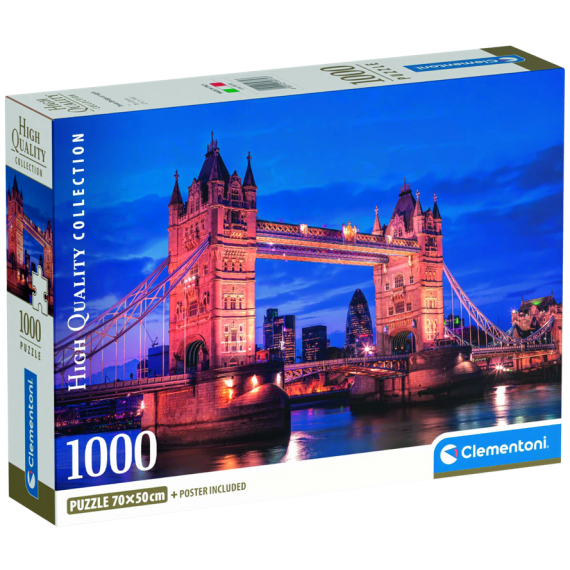 Clementoni - Puzzle 1000 Tower bridge at night                    