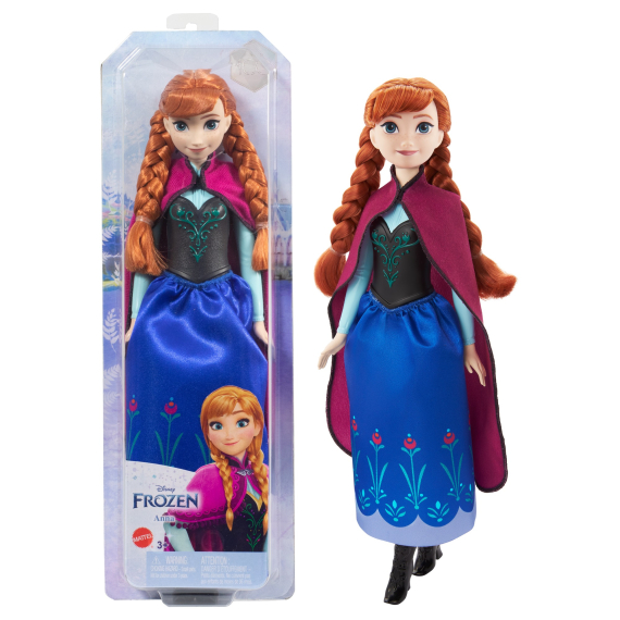 Disney Frozen panenka - Anna v modro-černých šatech                    