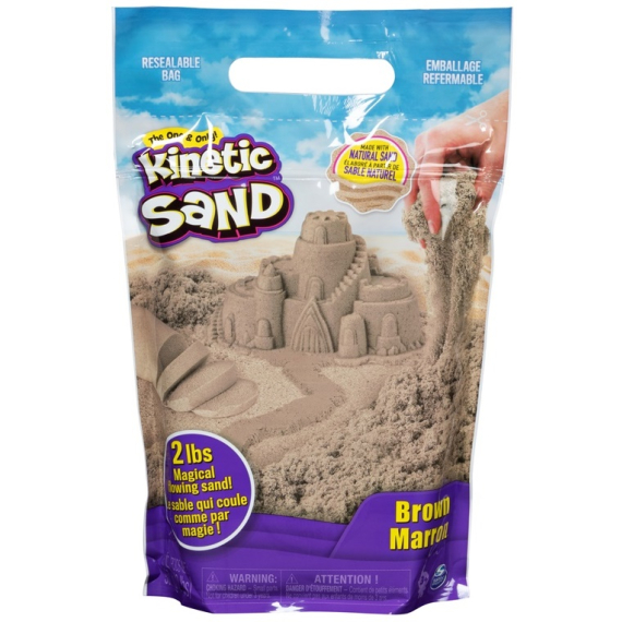 Spin Master Kinetic Sand hnědý písek 0,9 kg                    