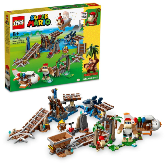 LEGO® Super Mario™ 71425 Diddy Kongova jízda v důlním vozíku – rozšiřující set                    