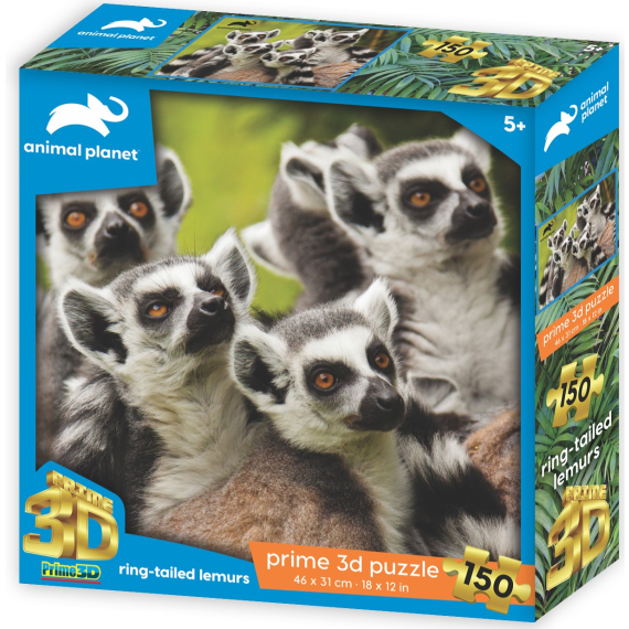 PRIME 3D PUZZLE - Lemur 150 dílků                    