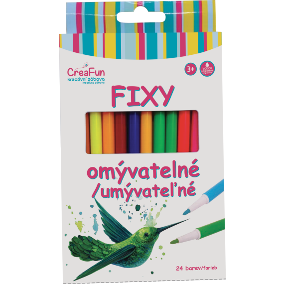 CreaFun - Fixy omyvatelné 24 barev                    