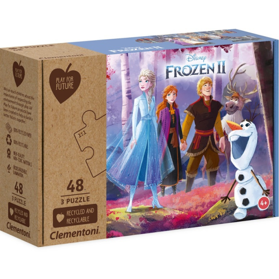 Clementoni - Puzzle 3x48 Frozen 2                    