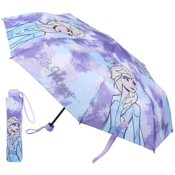 Cerdá - Dětský skládací deštník Frozen - Ledové Království II - Elsa                    