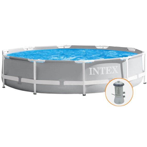 INTEX - Bazén Prism Frame 305 x 76cm s kartušovou filtrací                    