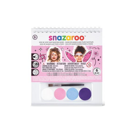 SNAZAROO - Barvy na obličej A6 s postupem - holky                    
