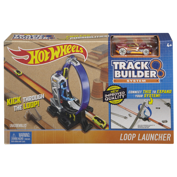 Hot Wheels Track Builder doplňky a dráhy - 4 druhy                    