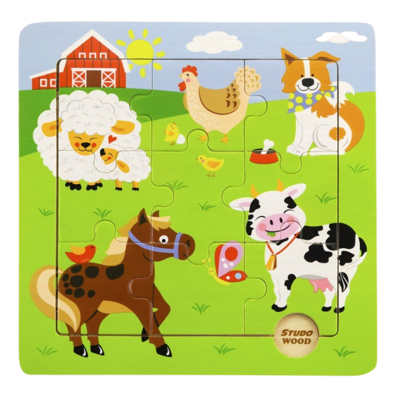 BABU - Puzzle zvířátka z farmy                    