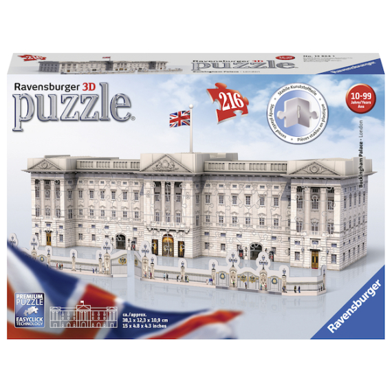 Ravensburger Puzzle 3D Buckinghamský palác 216 dílků                    