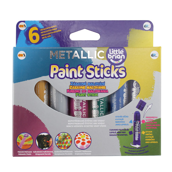 Epee Little Brian Paint Sticks metalické barvy, 6-pack                    
