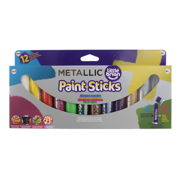 Epee Little Brian Paint Sticks metalické barvy, 12-pack                    