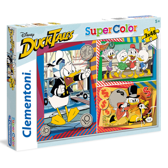 Clementoni - Puzzle Supercolor 3x48 Duck                    